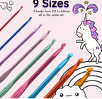 Soft Pottery Printed Crochet Set Colorful Crochet Knitting Tools