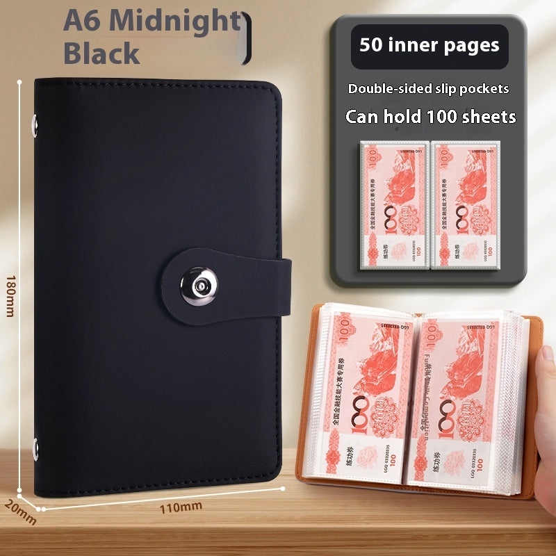 Saving Book Can Be Put Only Cash Storage Wallet Storage Bag
