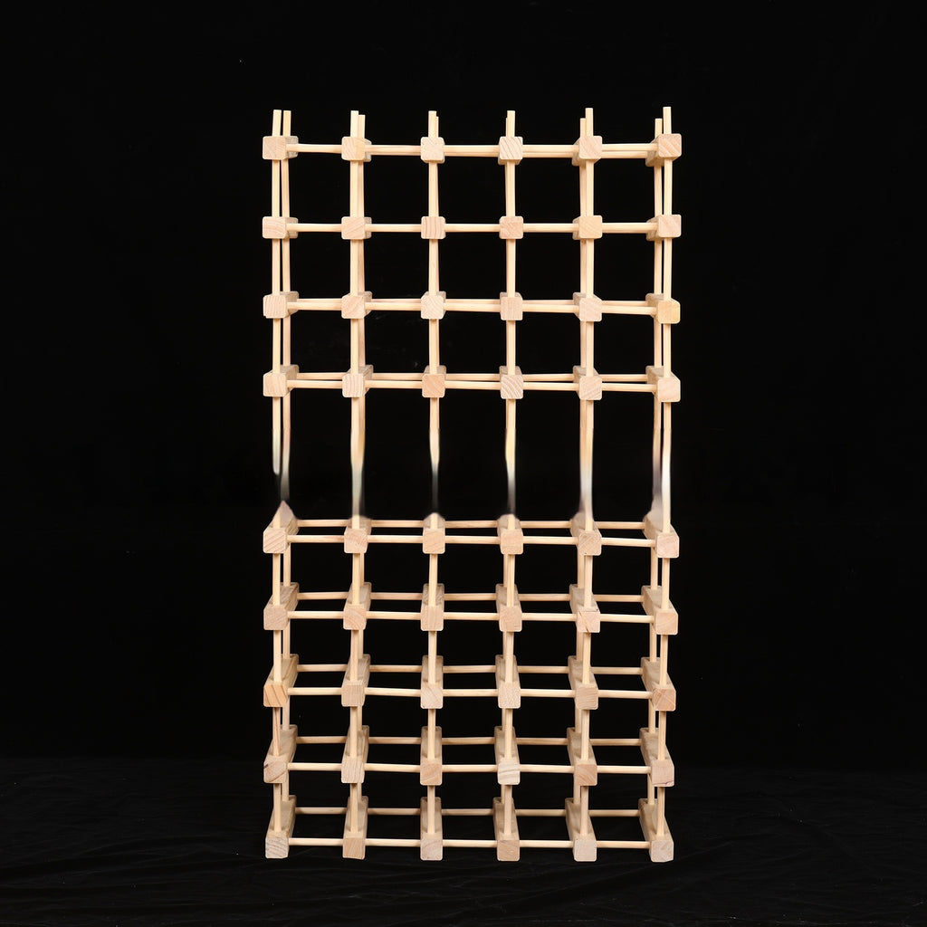 Solid Wood Wine Rack Wooden Assembly Display Multi-bottle Storage