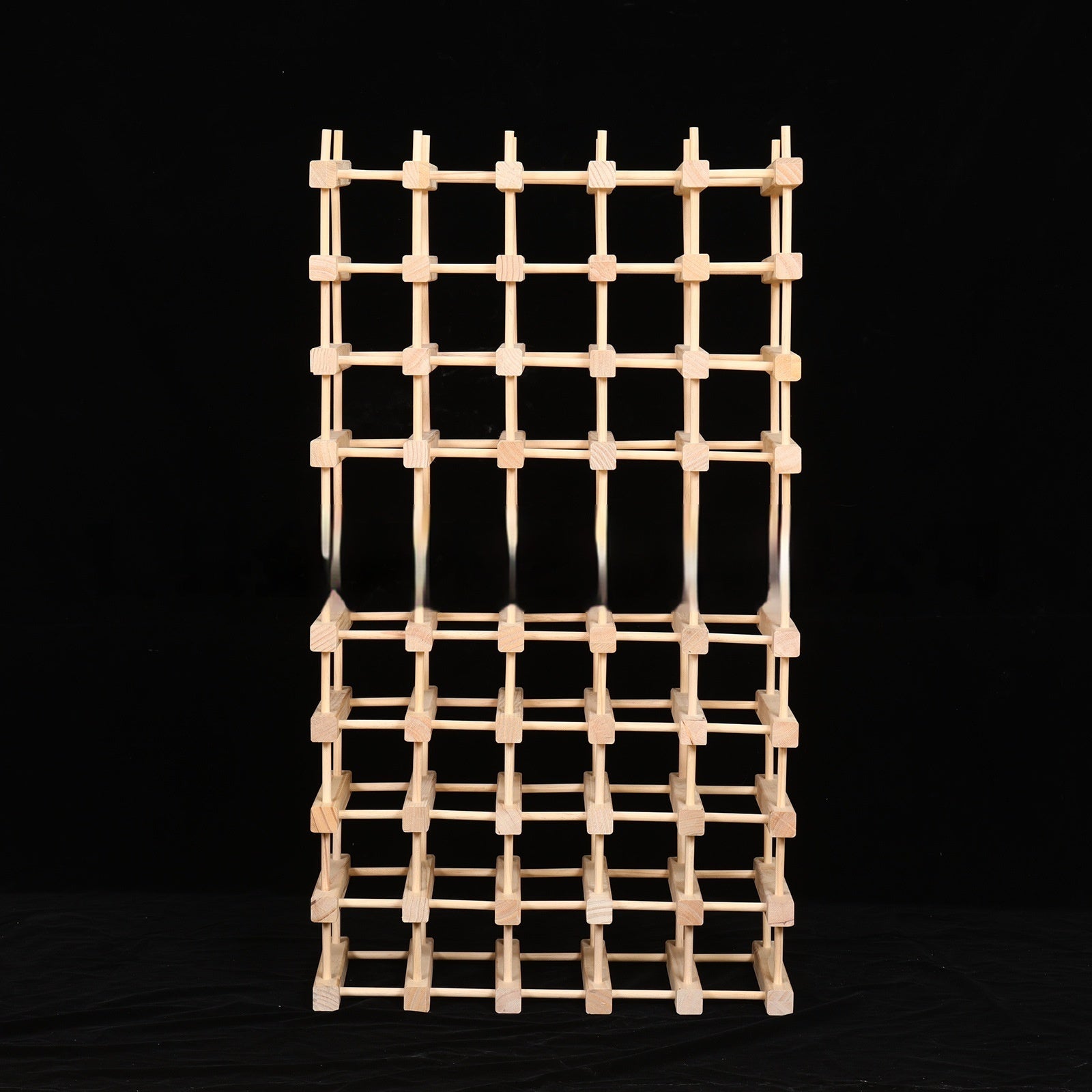 Solid Wood Wine Rack Wooden Assembly Display Multi-bottle Storage
