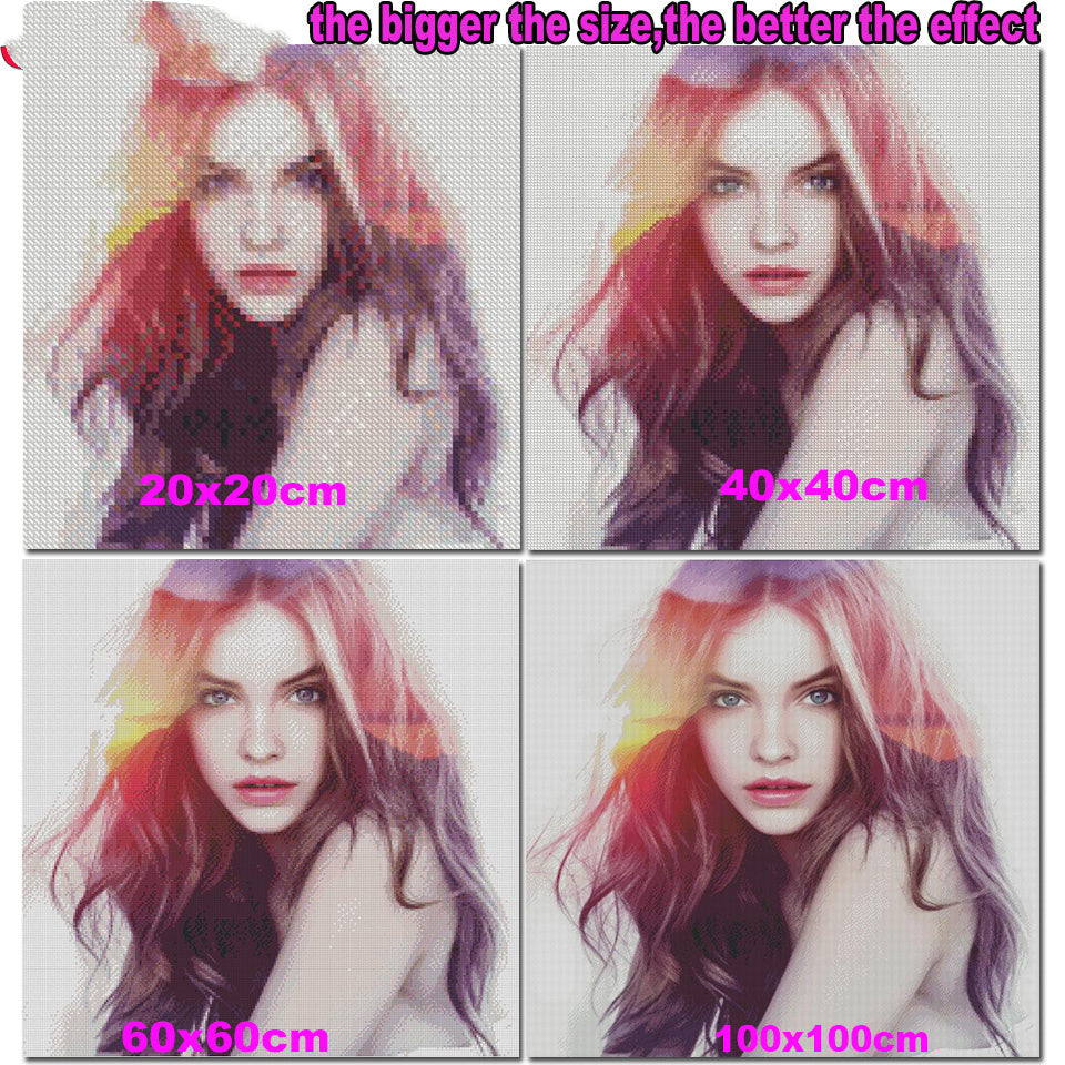 Full Square Diamond Painting Lovers Scream Loud Cross