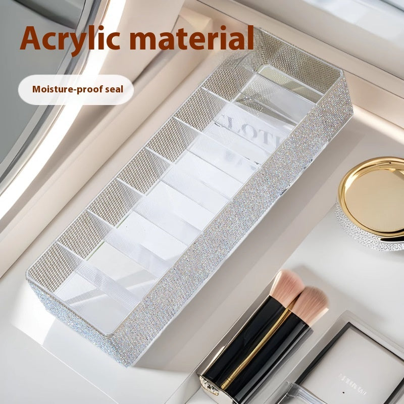 Household 10 Grid Jewelry Storage Box