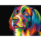 Animal Diamond Painting Lion Tiger Cat Dog Complete Cross  Kit