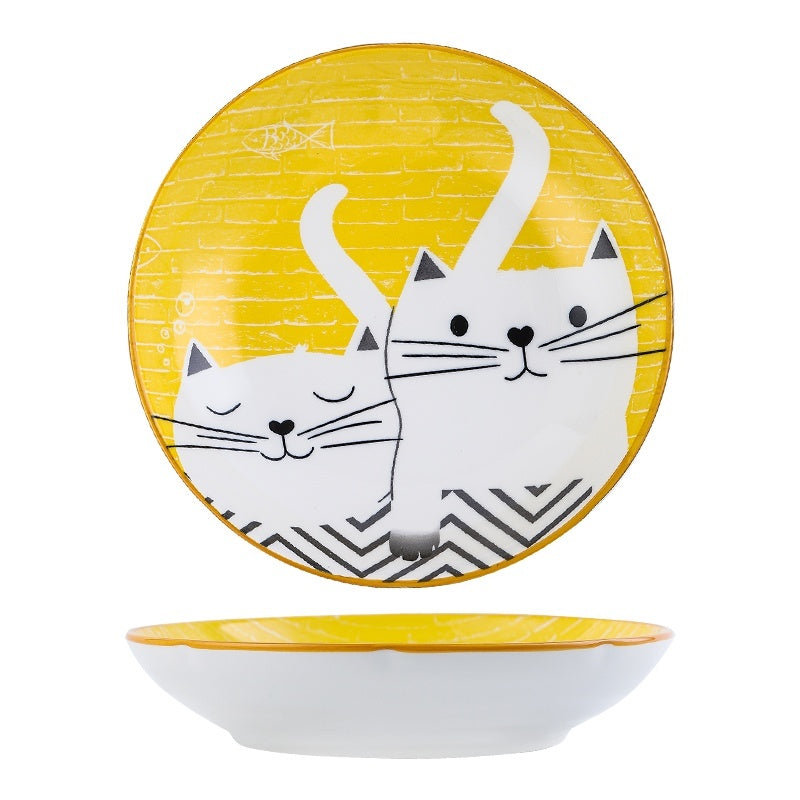 Cartoon And Plates Creative Rice Soup Bowls For Home Baking Dishes Ceramic Tableware