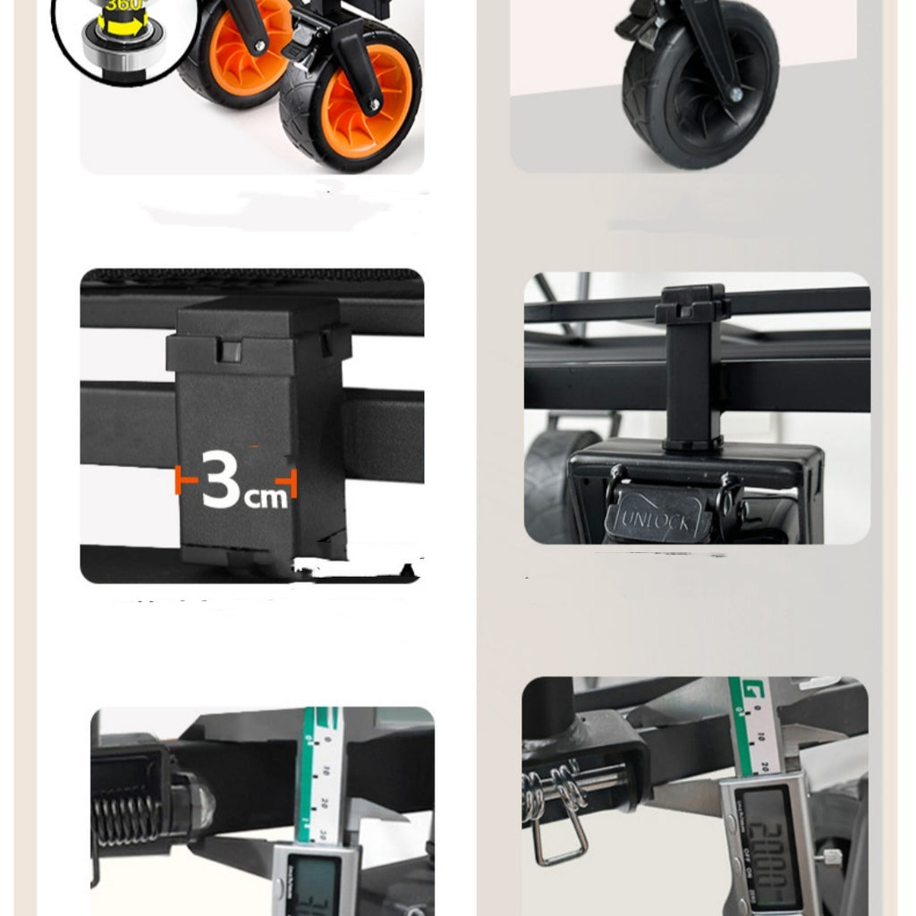 Outdoor Folding Simple Camping Hand Pulled Cart