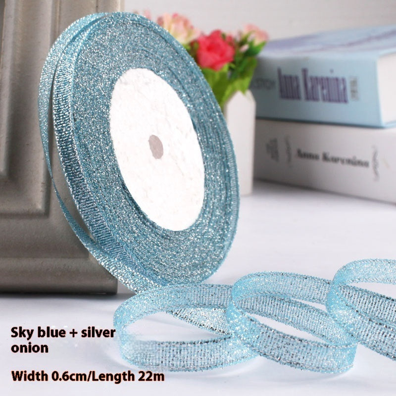 Colored Bands Gift Packaging Bow Ribbon