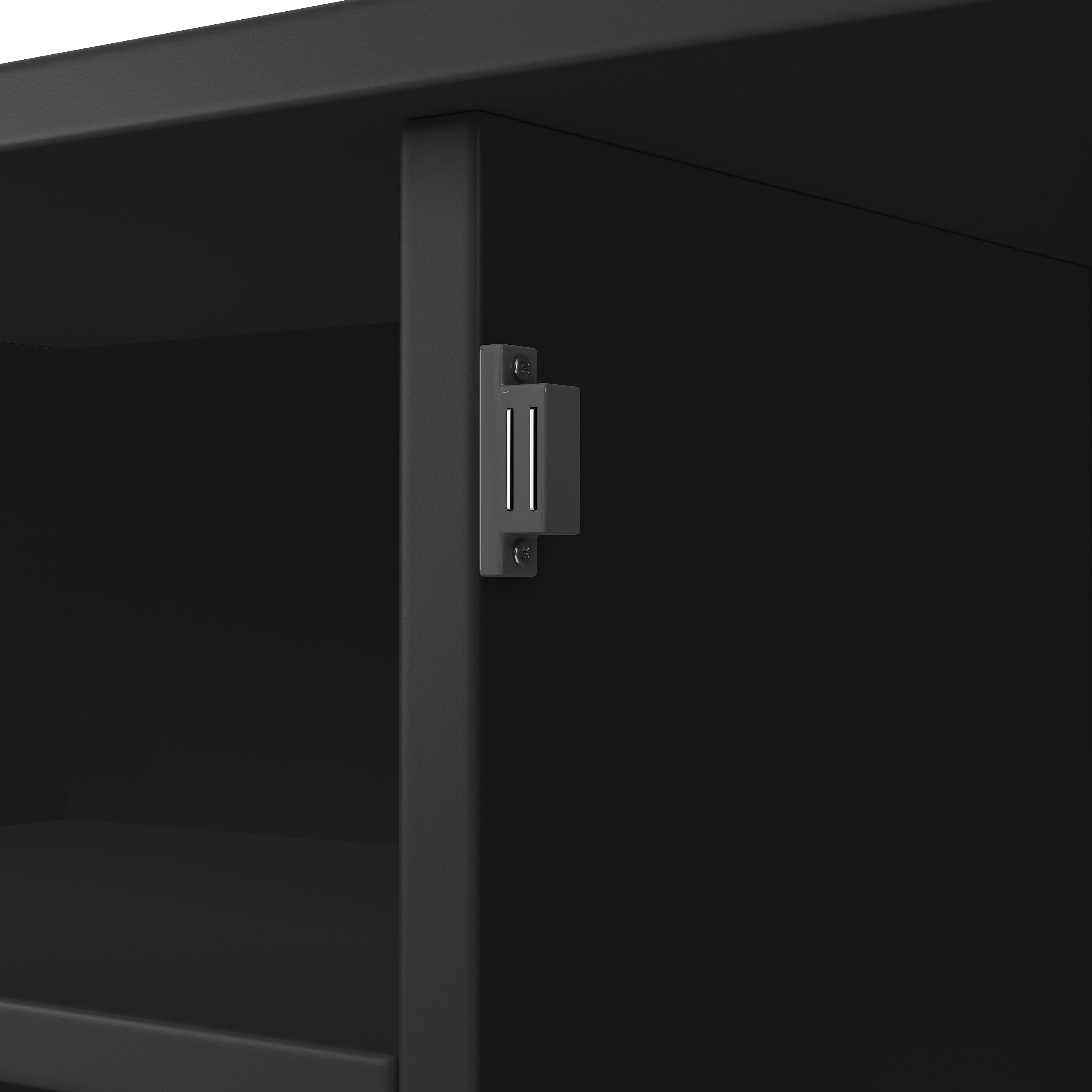 Mobile da cucina con ripiani regolabili e portabottiglie, mobile da cucina alto con 4 ante e 2 cassetti, credenza per cucina e soggiorno, mobile buffet, bianco