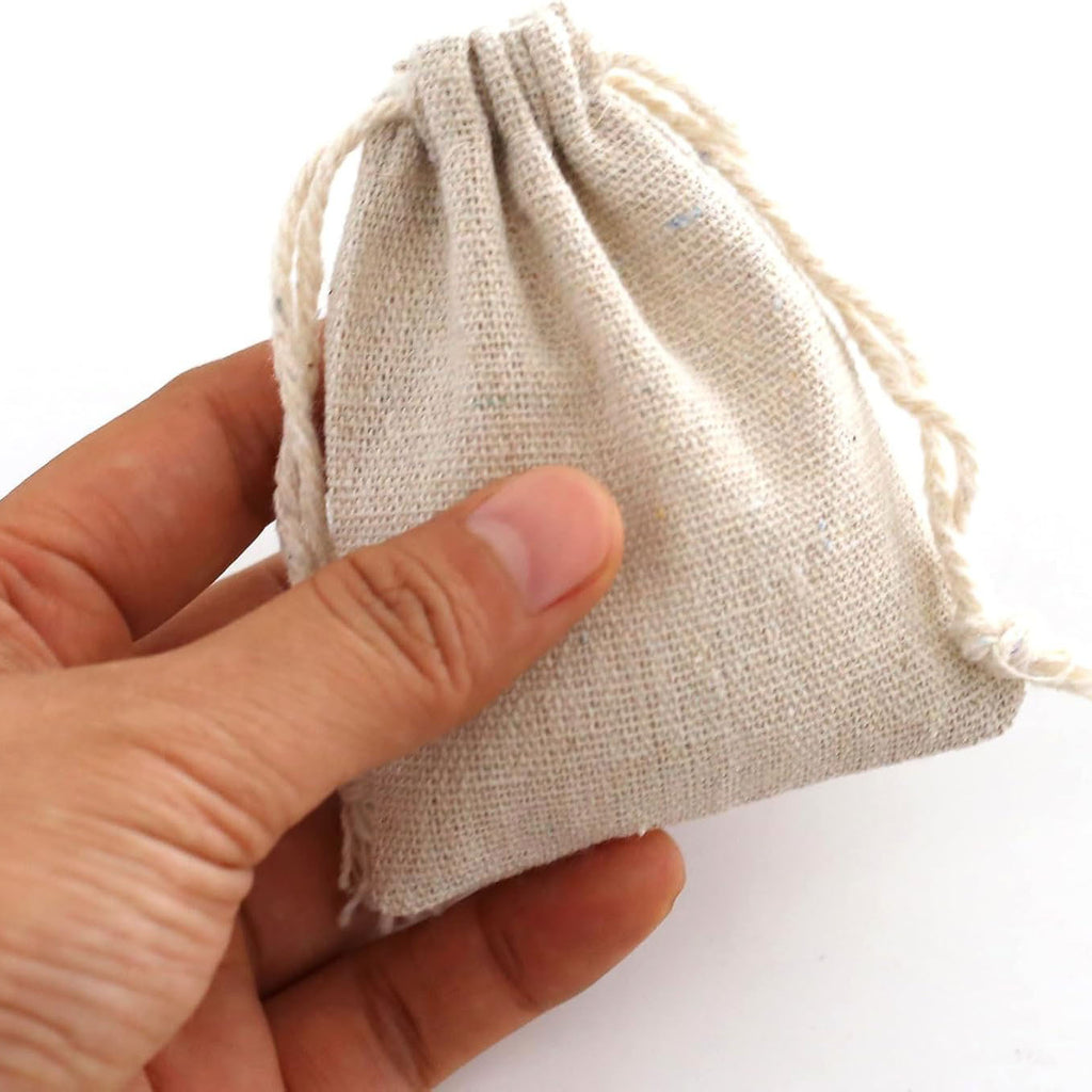 Cotton Linen Sack Breathable Small Cloth Bag Jewelry Bracelet Storage