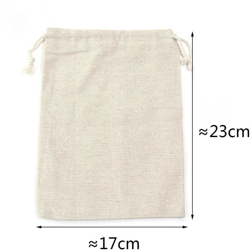 Cotton Linen Sack Breathable Small Cloth Bag Jewelry Bracelet Storage