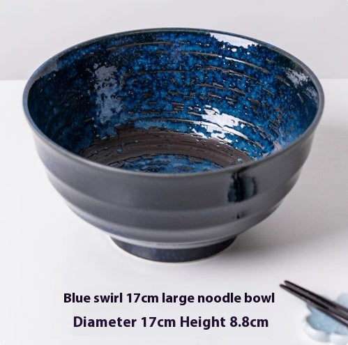 Ceramic Household Lamian Noodles Bowl Antique Tableware Imported From Japan
