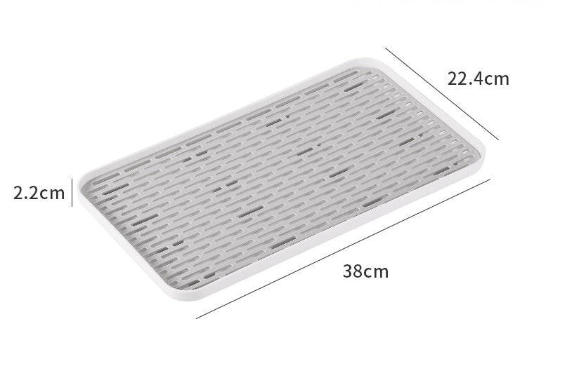 Double-layer Drain Tray Cup Holder Mat Household Storage Box Storage Rack