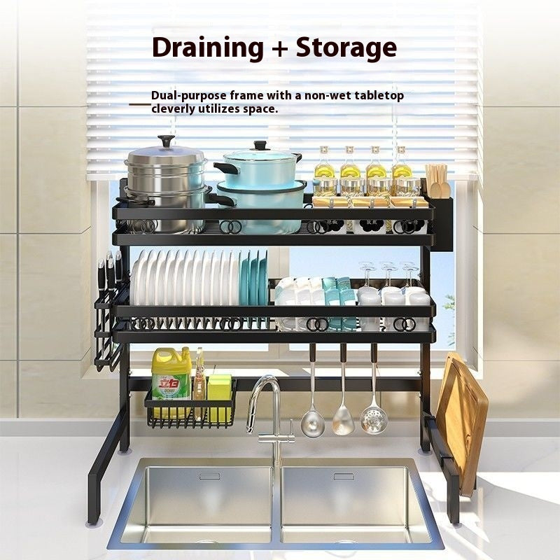 Household Multi-functional Simple Kitchen Sink Drain Rack
