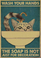 Home Animal Poster Art Diamond Embroidery Kit