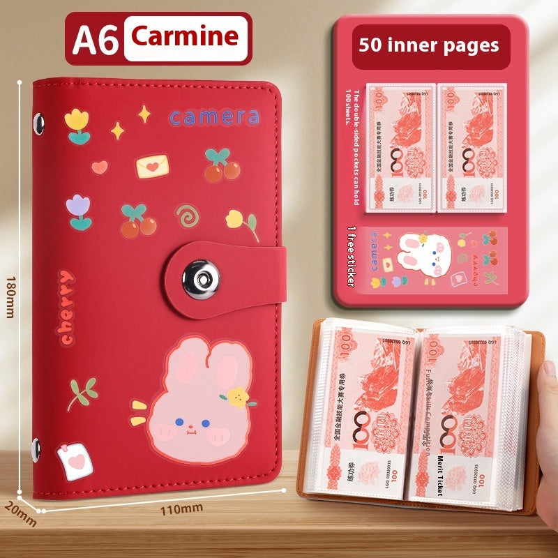 Saving Book Can Be Put Only Cash Storage Wallet Storage Bag