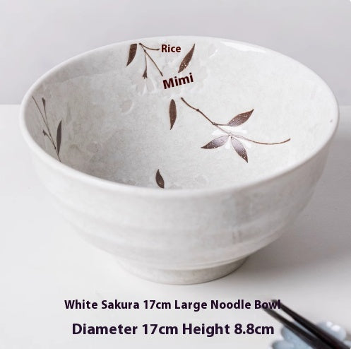 Ceramic Household Lamian Noodles Bowl Antique Tableware Imported From Japan