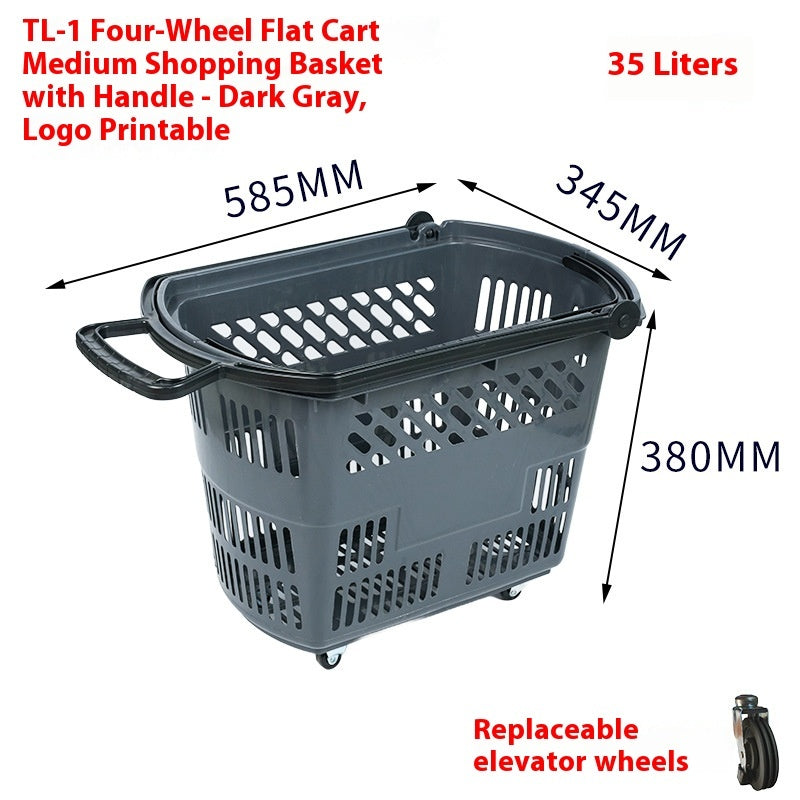 Plastic Personality Hand-carrying Shopping Basket
