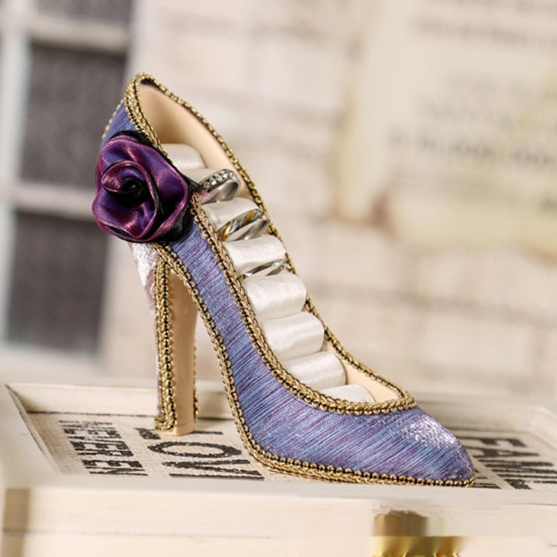 Jewelry Display Shelf High Heels Storage Ear Stud And Ring Home