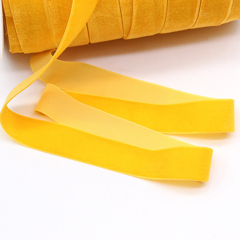 Household Portable Solid Color Velvet Ribbon