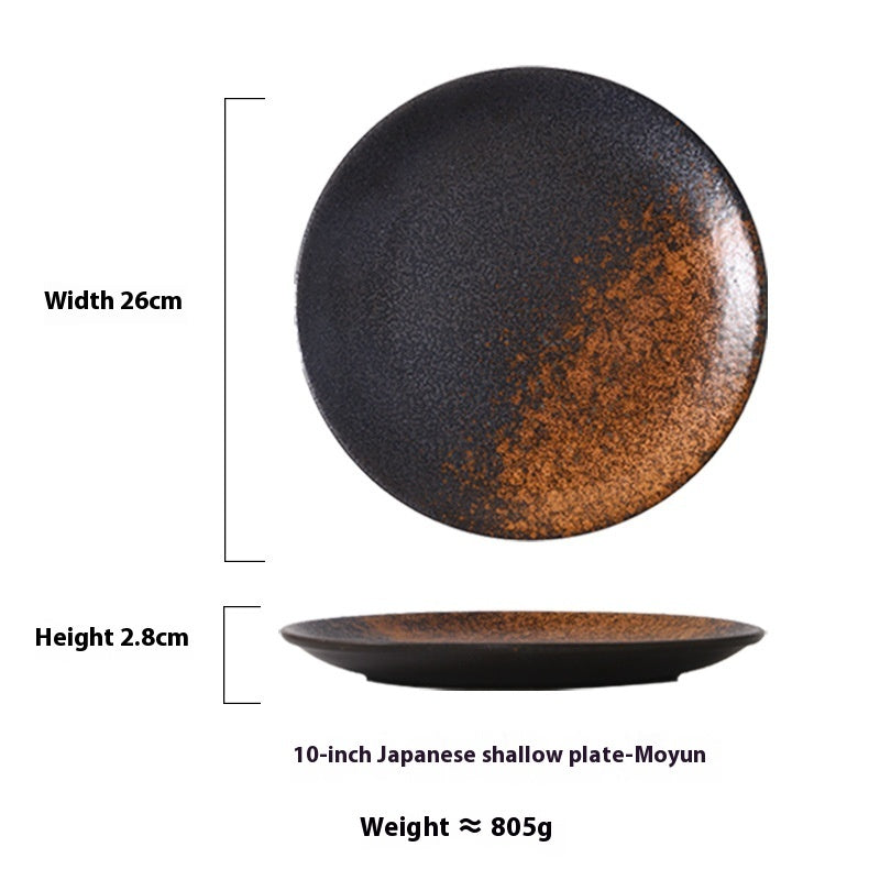 Japanese Household Simple Ceramic Shallow Plate