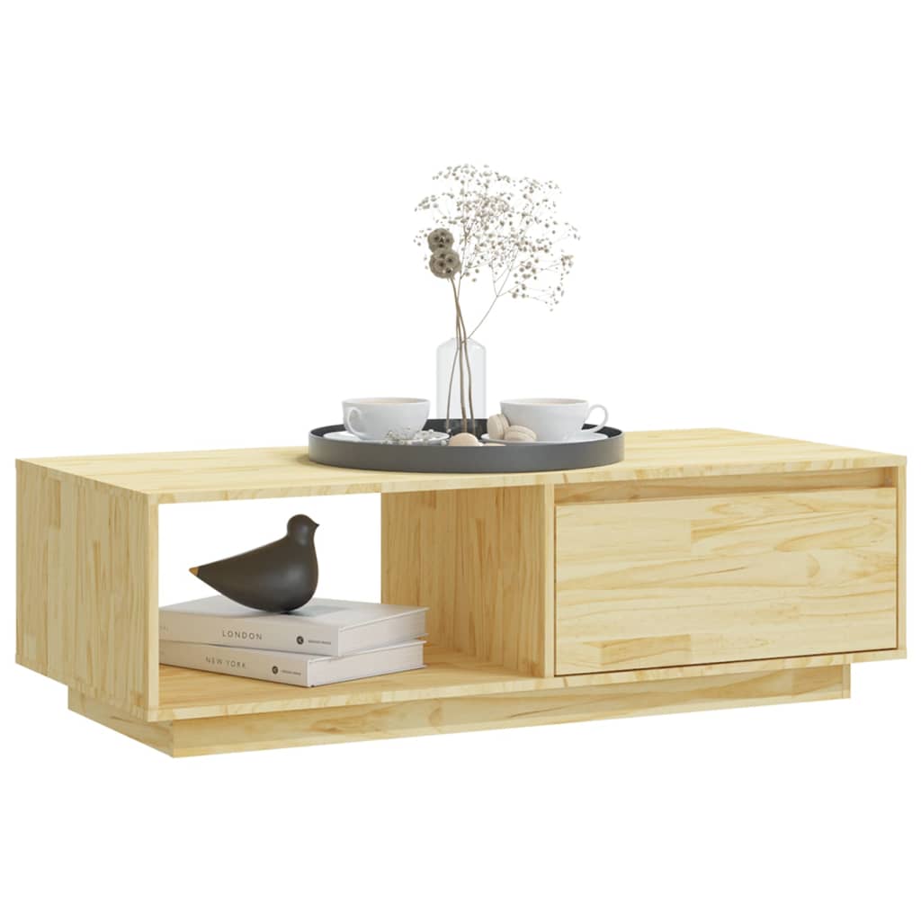Tavolino da caffè 110x50x33,5 cm Legno massello di pino