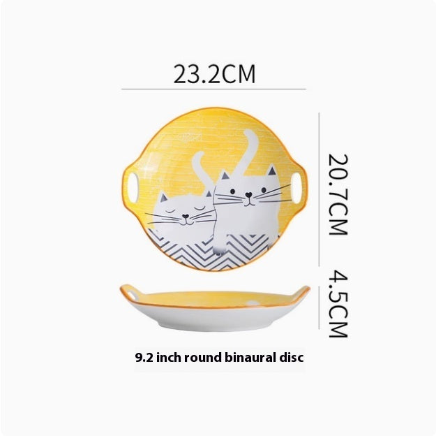 Cartoon And Plates Creative Rice Soup Bowls For Home Baking Dishes Ceramic Tableware