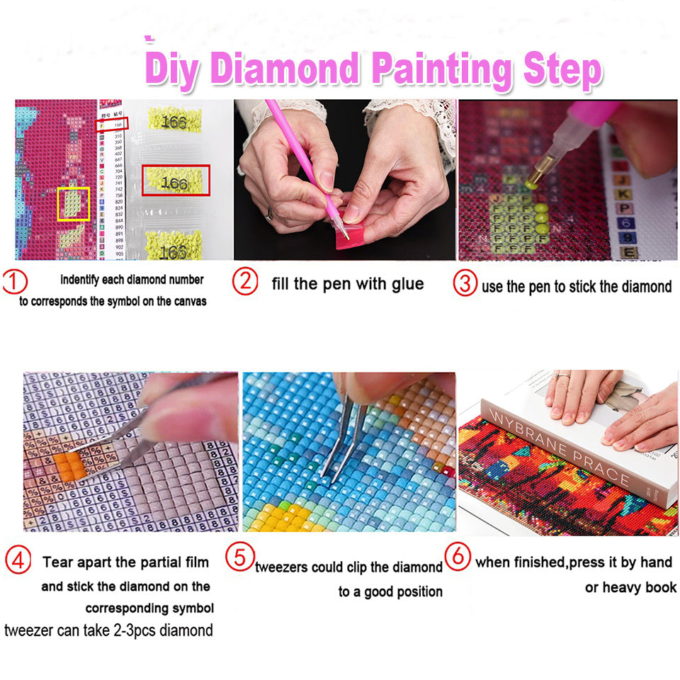 Full Square Diamond Painting Lovers Scream Loud Cross