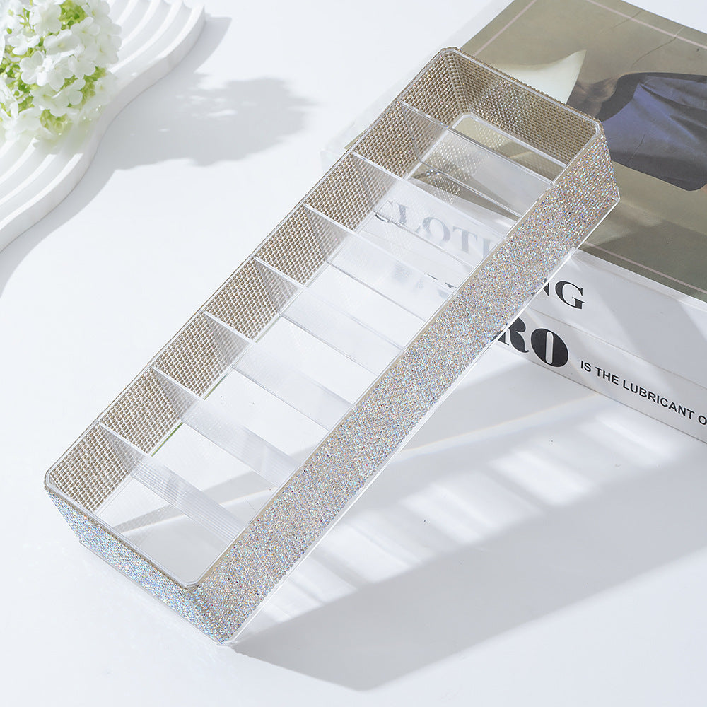 Household 10 Grid Jewelry Storage Box