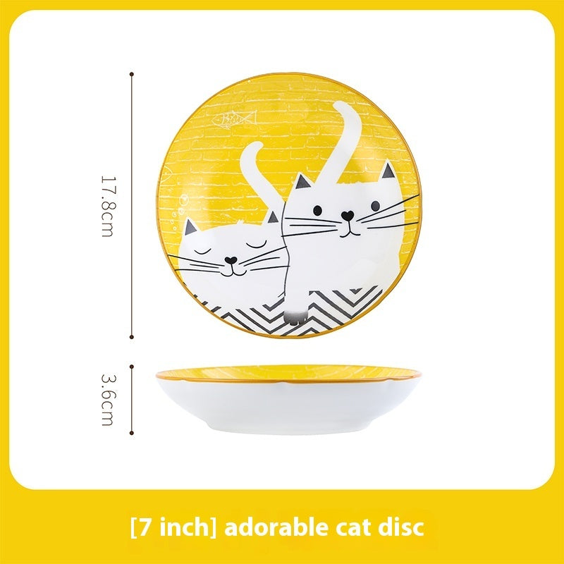 Cartoon And Plates Creative Rice Soup Bowls For Home Baking Dishes Ceramic Tableware