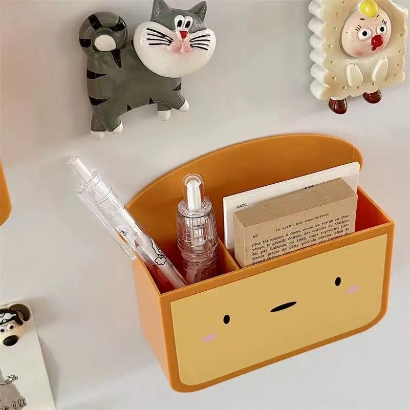 Cute Toast Refrigerator Magnetic Storage Box