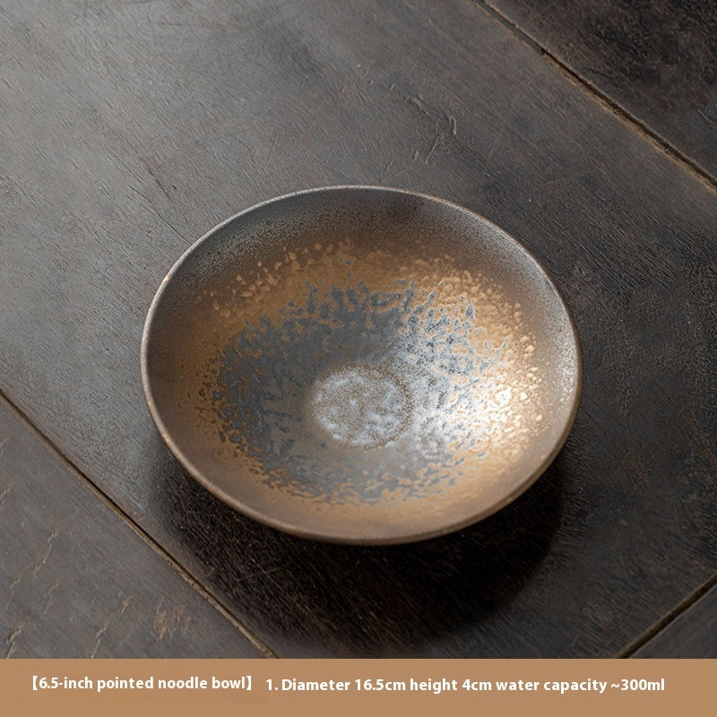 Stoneware Plate Open Rain-hat Shaped Bowl