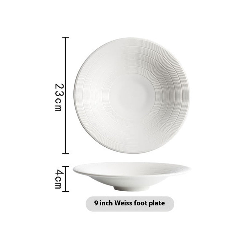 White Household Tableware Bowl Basin