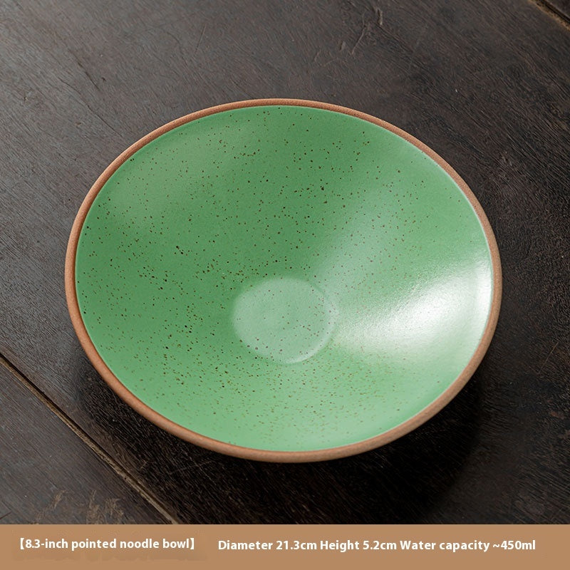 Stoneware Plate Open Rain-hat Shaped Bowl