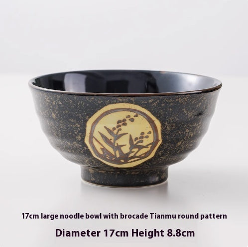 Ceramic Household Lamian Noodles Bowl Antique Tableware Imported From Japan