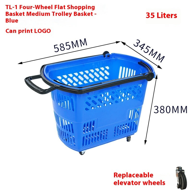 Plastic Personality Hand-carrying Shopping Basket