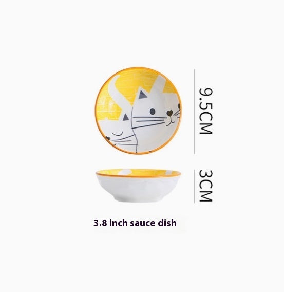 Cartoon And Plates Creative Rice Soup Bowls For Home Baking Dishes Ceramic Tableware