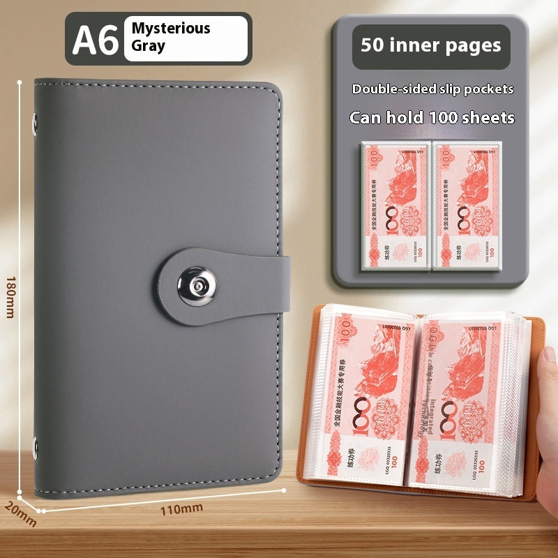 Saving Book Can Be Put Only Cash Storage Wallet Storage Bag