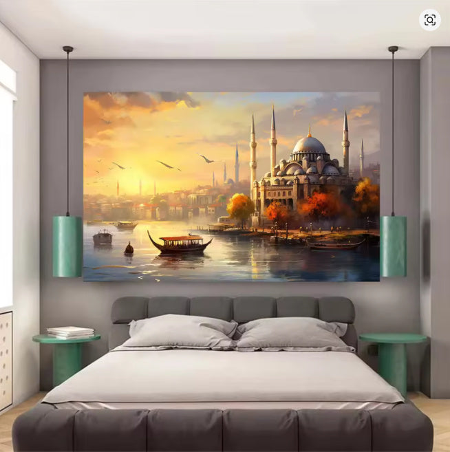 Living Room Decorative Painting Solid Wood Frameless