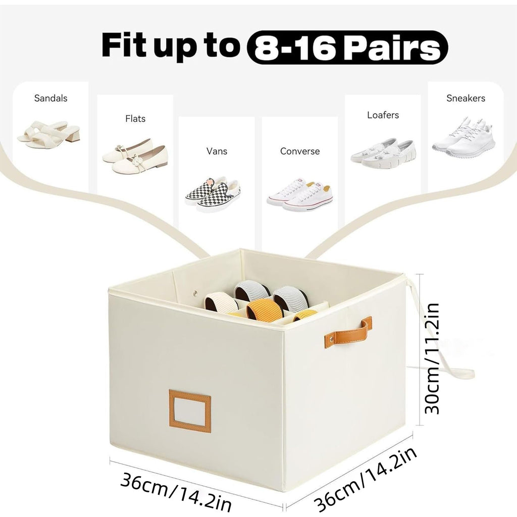 Foldable Visual Shoe Box Multi-functional Grid Shoes With Lid Storage Box