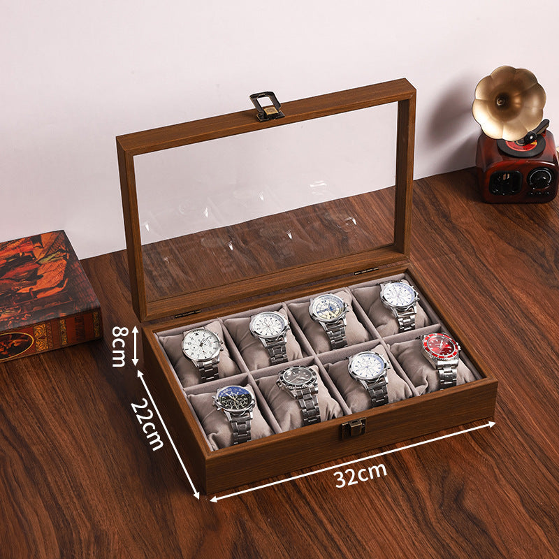 Black Walnut Color Soft Pillow Watch Storage Box