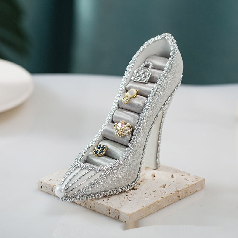 Jewelry Display Shelf High Heels Storage Ear Stud And Ring Home