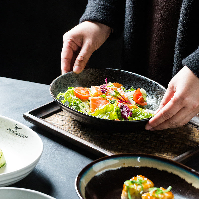 Creative Shaped Tableware With Large Irregular Ceramic Bowls