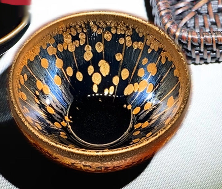 Small Golden Cup Gold Oil Drops Jian Zhan Teacup