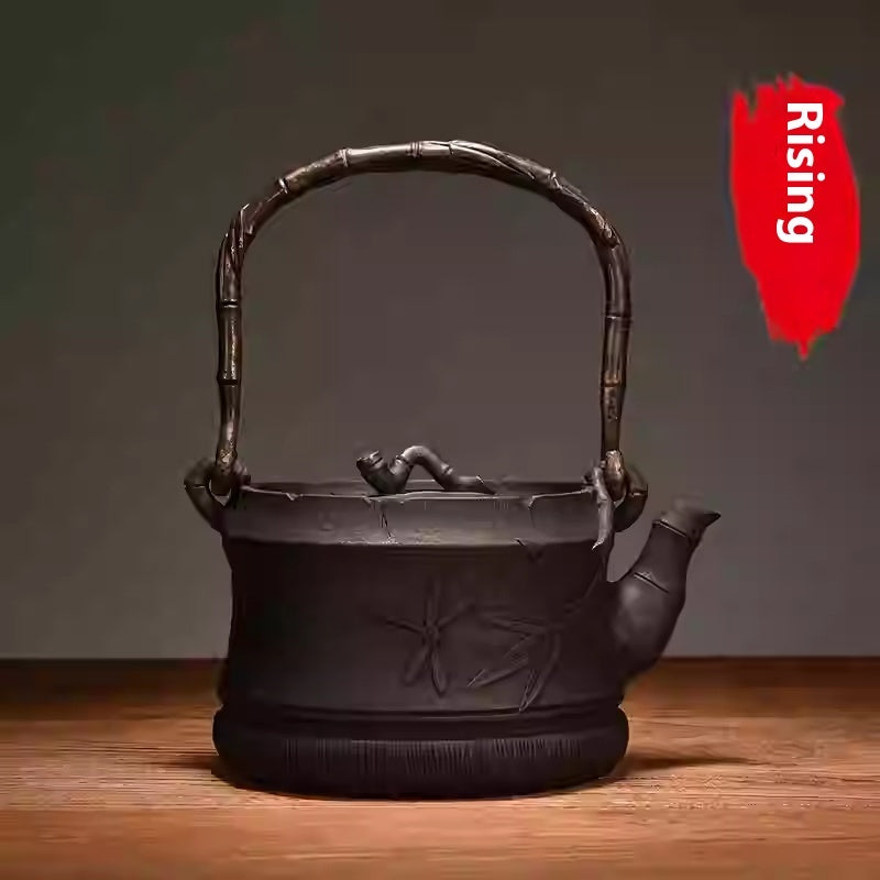 Handmade Iron Pot Chinese Lost-wax Casting Craft Cast Iron Teapot