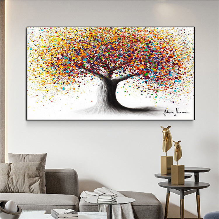 Decorative painting of art pavilion living room