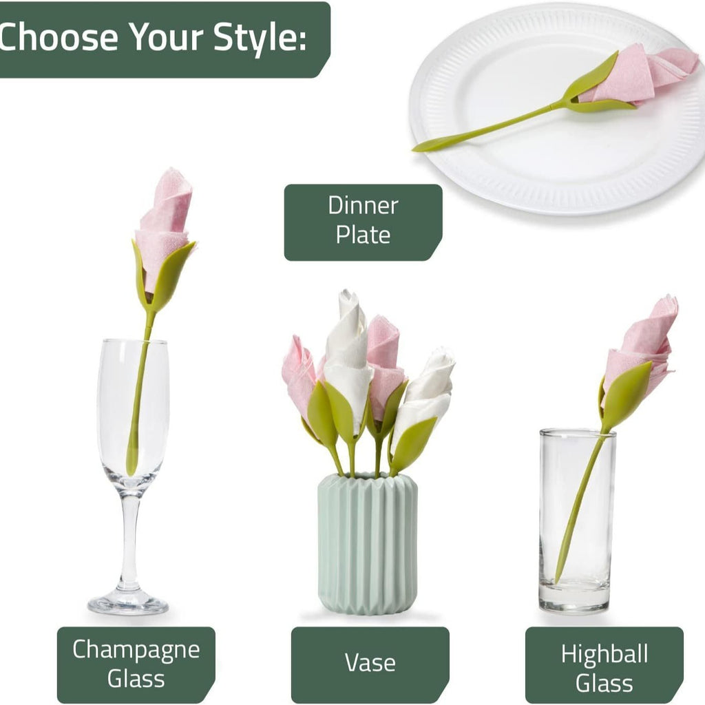 Origami Flower Napkin Storage Rack Tool